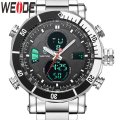 WEIDE Men's HAMMERHEAD Dual Time White Steel Dual Time + ALARM Watch BRAND NEW official SA store