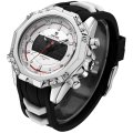 WEIDE Men's Powerhouse Dual Time Black/White Dual Time + ALARM Watch BRAND NEW official SA store