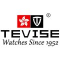 Retail: R2,899.00 TEVISE ® Men's Tonneux Tourbi Moonphase Automatic Silver/Brown Watch BRAND NEW