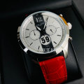 TOM & FRED London® Men's BRABHAM British Racing 1/1000 Produced Chronograph Scarlet Red Watch
