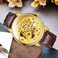 Retail: R2,399.00 TEVISE ® Men's Metropolis Leather Gold Watch BRAND NEW