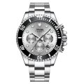 Retail: R2,599.00 TEVISE ® Men's Perpetual Automatic Silver Watch BRAND NEW