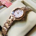 Retail: R10,600.00 Krug Baumen WOMEN'S Charleston CERTIFIED 4 Diamond White Dial Gold Watch