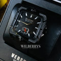 **Retail: R9000.00*** VERSACE Men's Versus Enigma Black Leather Parisan Watch BRAND NEW IN BOX