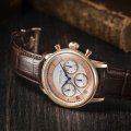 Retail: R8,200.00 Earnshaw LONDON Chronograph Men's BRANDY Longitude Multifunction Watch BRAND NEW