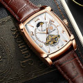 Retail: R2,899.00 TEVISE ® Men's Spanish Tourbillon Automatic ROSE GOLD pl White Watch BRAND NEW