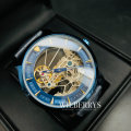 Retail: R2,599.00 TEVISE ® Men's Hollow Automatic Blue Edition Watch BRAND NEW