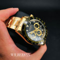 Retail: R2,599.00 TEVISE ® Men's Californian Racer Perpetual Automatic Gold/Black Watch BRAND NEW