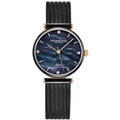 Retail: R5,999.00 STUHRLING ORIGINAL® Women's EUPHORIA MILANESE BLACK MOP PEARL Watch BRAND NEW