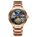 Retail: R2,799.00 TEVISE ® Men's Constantine Automatic Moon Rose Gold pl. Watch BRAND NEW