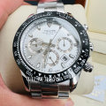 Retail: R2,599.00 TEVISE ® Men's Californian Racer Perpetual Automatic Silver Watch BRAND NEW