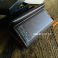 *the speed wallet* TOM and FRED London® DARK BROWN Freddy Genuine British Leather Pocket Wallet