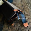 *the speed wallet* TOM and FRED London® DARK BROWN Freddy Genuine British Leather Pocket Wallet