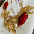 R2,000.00 AMRITA NEW YORK Colette Necklace Ruby BRAND NEW