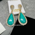 Must see! Retail: R1950.00 AMRITA NEW YORK Amrita Classic Teardrops Turquoise AUSTRIAN CRYSTAL