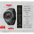 NORTH EDGE TACTICAL WATCH +carbon fibre, alarm, world timer, stop watch SLATE BLACK