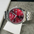 EICHMULLER GERMANY since 1950 Traditional Eichmüller 42MM Steel Silver / Red Watch