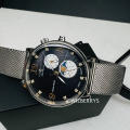 ZEPPELIN Germany Womens Luna Moonphase Milanese Midnight Blue Watch