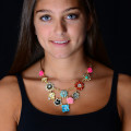 AMRITA NEW YORK Women`s Indiana Lucky Charmer Evening Necklace Gold / Multi