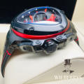 Tonino Lamborghini Men`s Spyder Black/Red Chronograph Watch
