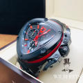 Tonino Lamborghini Men`s Spyder Black/Red Chronograph Watch