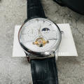 Kronen & Sohne Men`s Classic Leather Moonphase Kinetic Automatic Watch