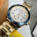 INVICTA Mariner Gold Plated Eggshell White Dial Watch with Oyster Bracelet