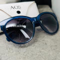 hot!! AQUASWISS Womens Ava Blue Shell Acetate Sunglasses **100% AUTHENTIC, NEW!!