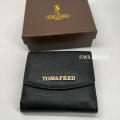 Tom and Fred London® Celtic Genuine Leather Purse BLACK -- NEW