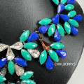 Amrita New York Women`s Elitist Luxe Austrian Crystal and Resin Evening Necklace