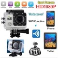 2.0" 1080P Full HD WIFI Action Sports Camera/Camcoder. Waterproof Available in Black, White, Silver