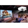 Multimedia LED Projector with HDMI, AV, VGA, USB, SD. Available in Black and White color