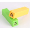 2600mah Battery Power Bank. Assorted colors available