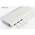 Universal 20 000mAh Power Bank with 3 x USB Ports. Fast Charge. Built in Torch.