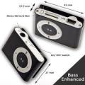 Mini MP3 Music Player with Metal Case, Clip, Earphones and USB Cable.