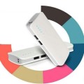 Universal 10 600mAh Power Bank with 2 x USB Ports. Fast Charge. Built in Torch. Assorted Colors