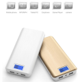 20 000mAh Universal Power Bank with LCD Display. Built in Protection, LED Torch. Assorted Colors