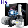 H4 LED Headlight bulbs. 12v Hi/Low. Car Upgrade Conversion kit. Super white 6500K White.