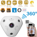 360° HD Panoramic 3D VR Camera. Multi Angle View, Two Way Intercom, Motion Detection, Night vision.