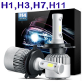 H1,H3,H7,H11 or H4 Hi/Low LED Headlight bulbs 12v Car Upgrade Conversion kit. Super Bright 6500K.