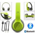 Wireless Bluetooth Bass Headphones with MP3 player, Microphone. TF Card slot Assorted colors