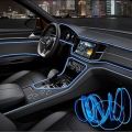 Universal Car Interior Ambient Neon Strip Light. Available in White, Blue and Aqua Blue Color