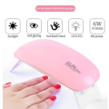 Mini UV Nail Lamp. High Quality. 36w. Available in Pink or White colour.