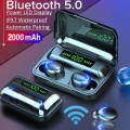 F9-5 True Wireless Earbuds With Power Bank. For Android, iOS, Windows and Mac OS. Bluetooth 5.0