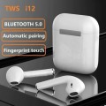 i12 Wireless Earphones. Compatible With Android, iOS, Windows & Mac OS. Bluetooth 5.0