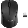 AOAS Wireless Mouse. 2.4GHz. Available in Black, Blue, Red and Silver colors.