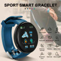 New 2022* Smart Watch. Heart Rate Monitor.  Blood Pressure. Fitness Bracelet. Black and Blue color.