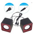 Multimedia Speaker Sound System. For Pc, Laptop, Phone, Tv Box ect. Red color.