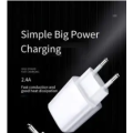 2.4A Type C USB Charger Kit. AC wall charger. 1m type-c cable.