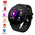 2023 Health & Fitness Smart Watch Bracelet. Heart Rate, Blood Pressure Monitor. Black color.